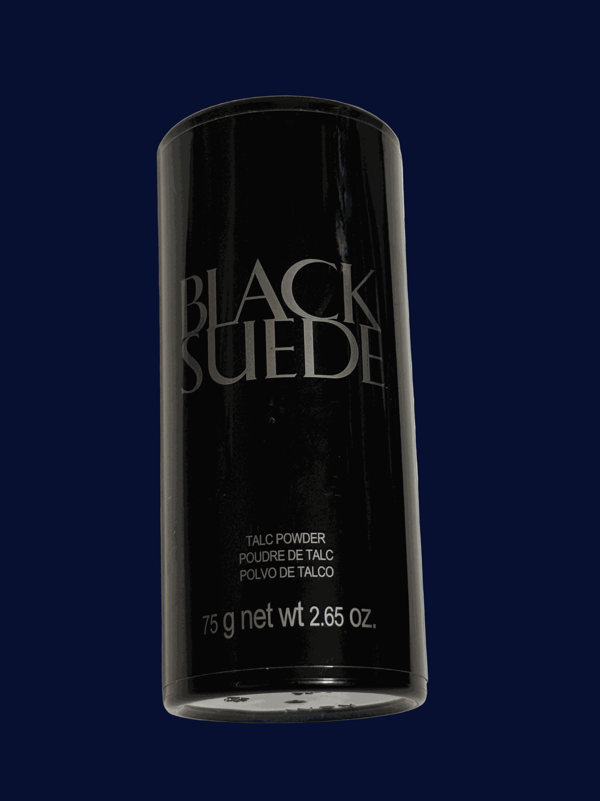 Black Suede talc powder bottle 2.65 oz for dry and comfortable skin