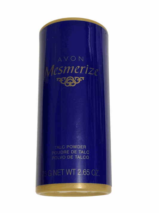 Men Talc Powder Mesmerize 2.65 oz blue and gold bottle for skin comfort and dryness
