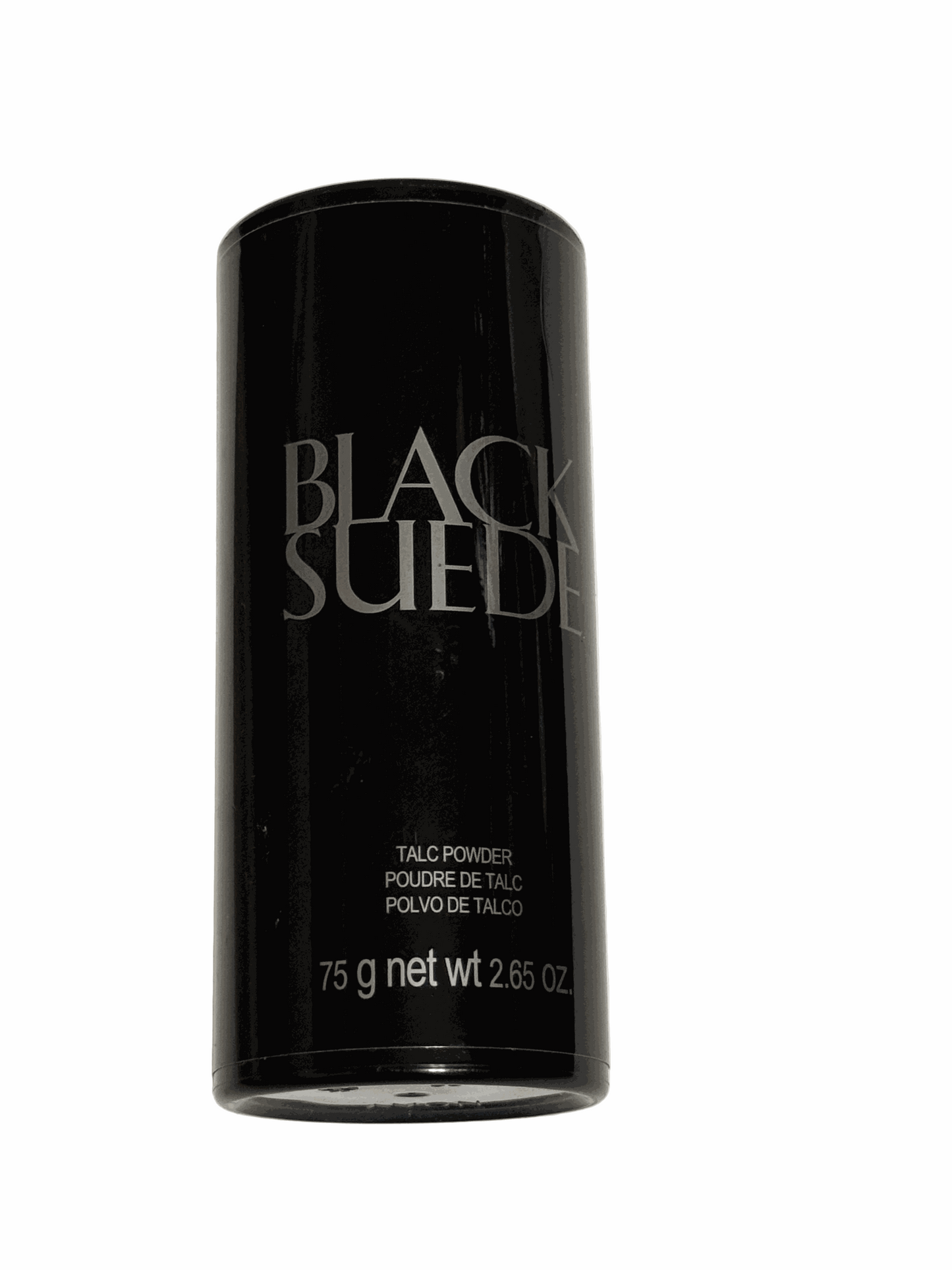 Black Suede talc powder 2.65 oz keeps skin dry and comfortable