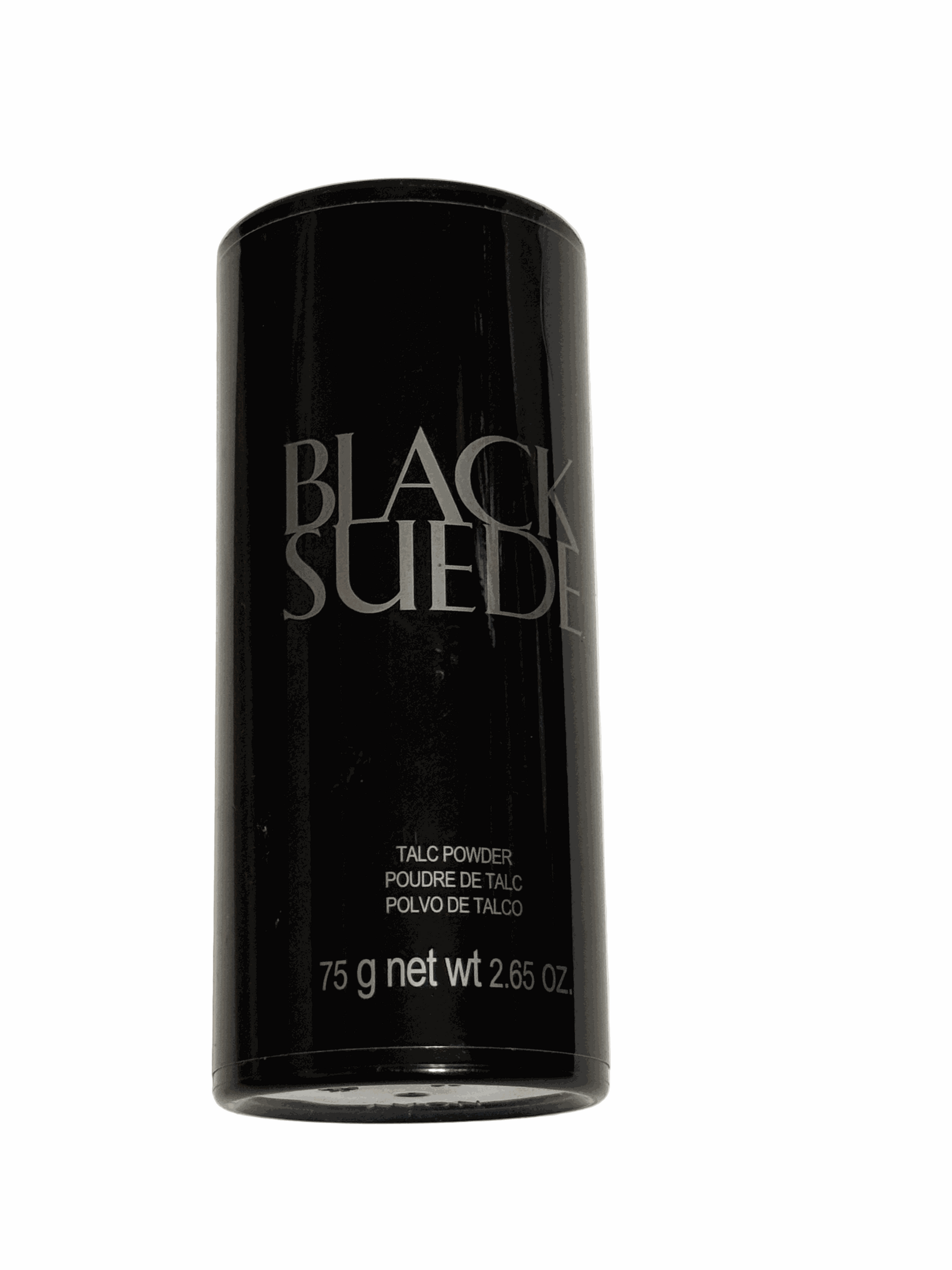 Black Suede talc powder 2.65 oz keeps skin dry and comfortable